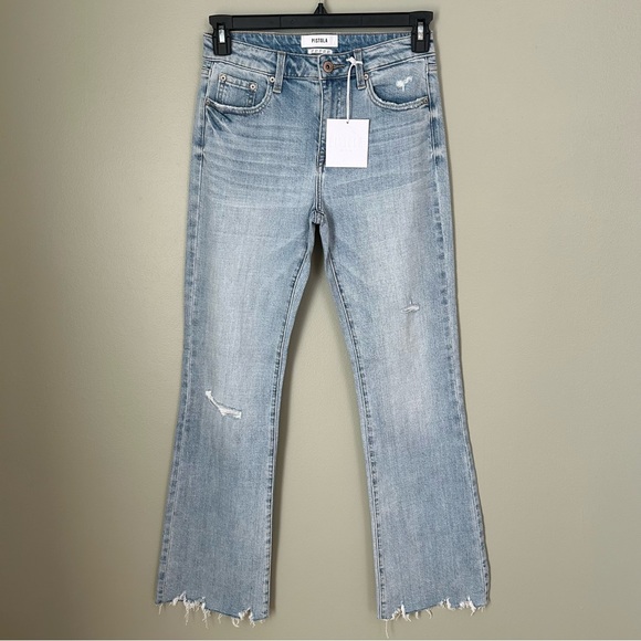 NWT revolve pistola drew mid rise vintage flare women’s 27 distressed‎ frayed - Picture 2 of 8